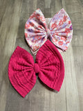 Pink Flowers Ribbed