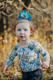 Turquoise Sweater waffle knit