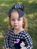 Autumn Nightfall Checkered Sweater Knit