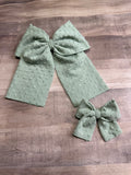 Mint Dots Swiss Dots