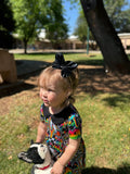 Black Feathertail Pleather