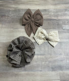 Desert Sage Sweater waffle knit