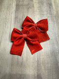 Merry Red Ribbed