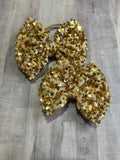 Gold Plated Sequin Velvet