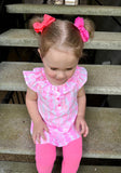 Neon Peach Ribbed Knit