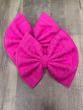 Fuchsia Ribbed Knit