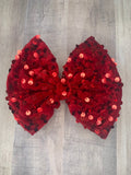 Red Sequins velvet