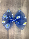 Blue daisy mesh
