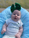 Green Sequins velvet