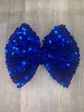 Royal blue Sequins velvet