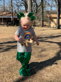 Green Sequins velvet
