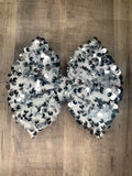 Silver Sequins velvet